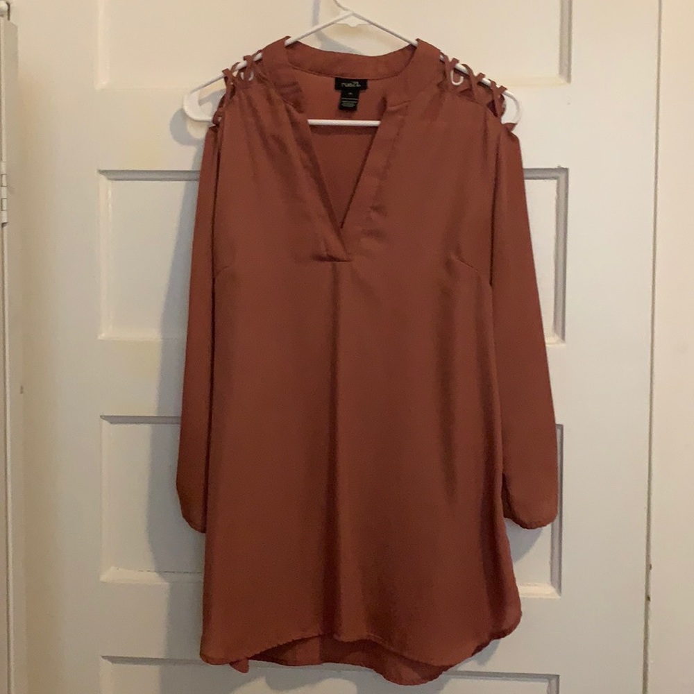 Rue 21 dark blush blouse